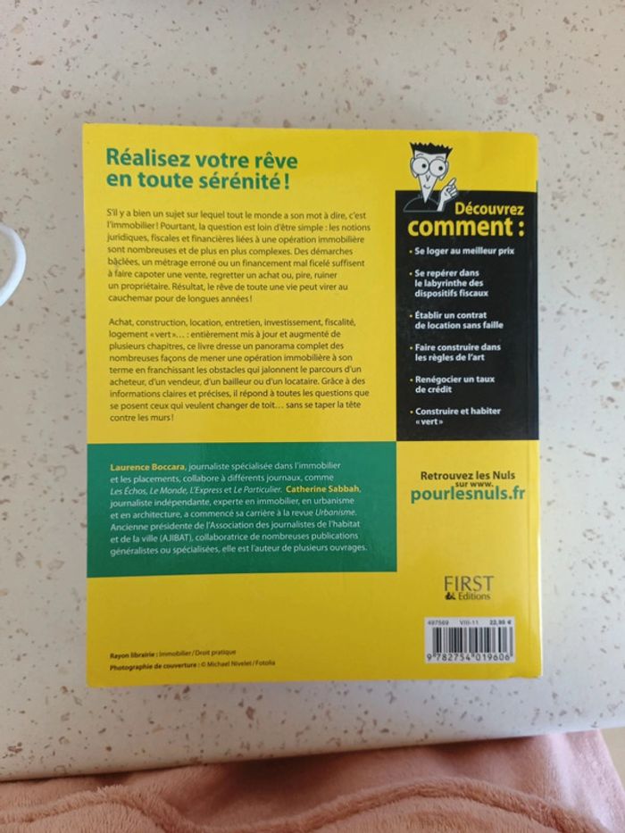 Livre L'immobilier pour les nuls - photo numéro 2