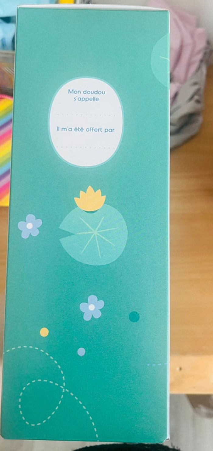 Cadeau de naissance Peluche grenouille et première eau - photo numéro 8