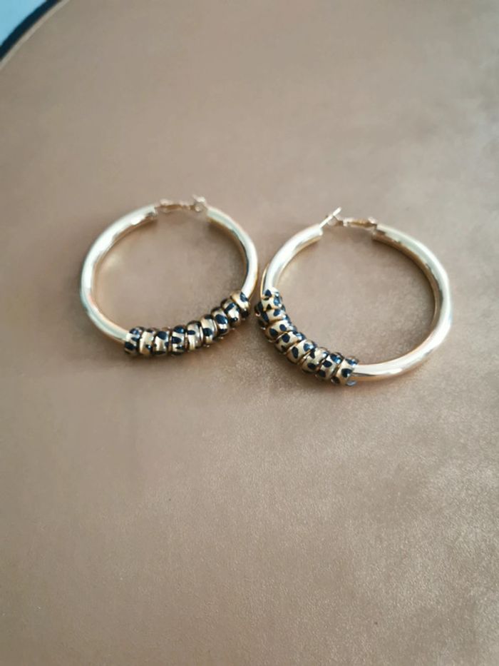 Créoles tendance motif léopard