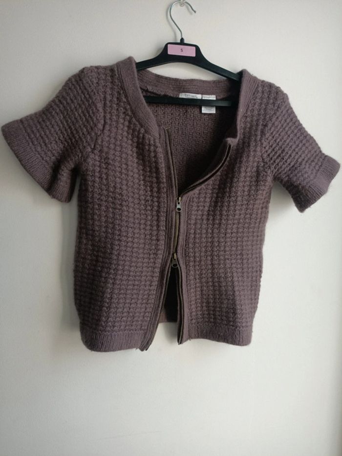 Gilet zippé laine angora - photo numéro 7