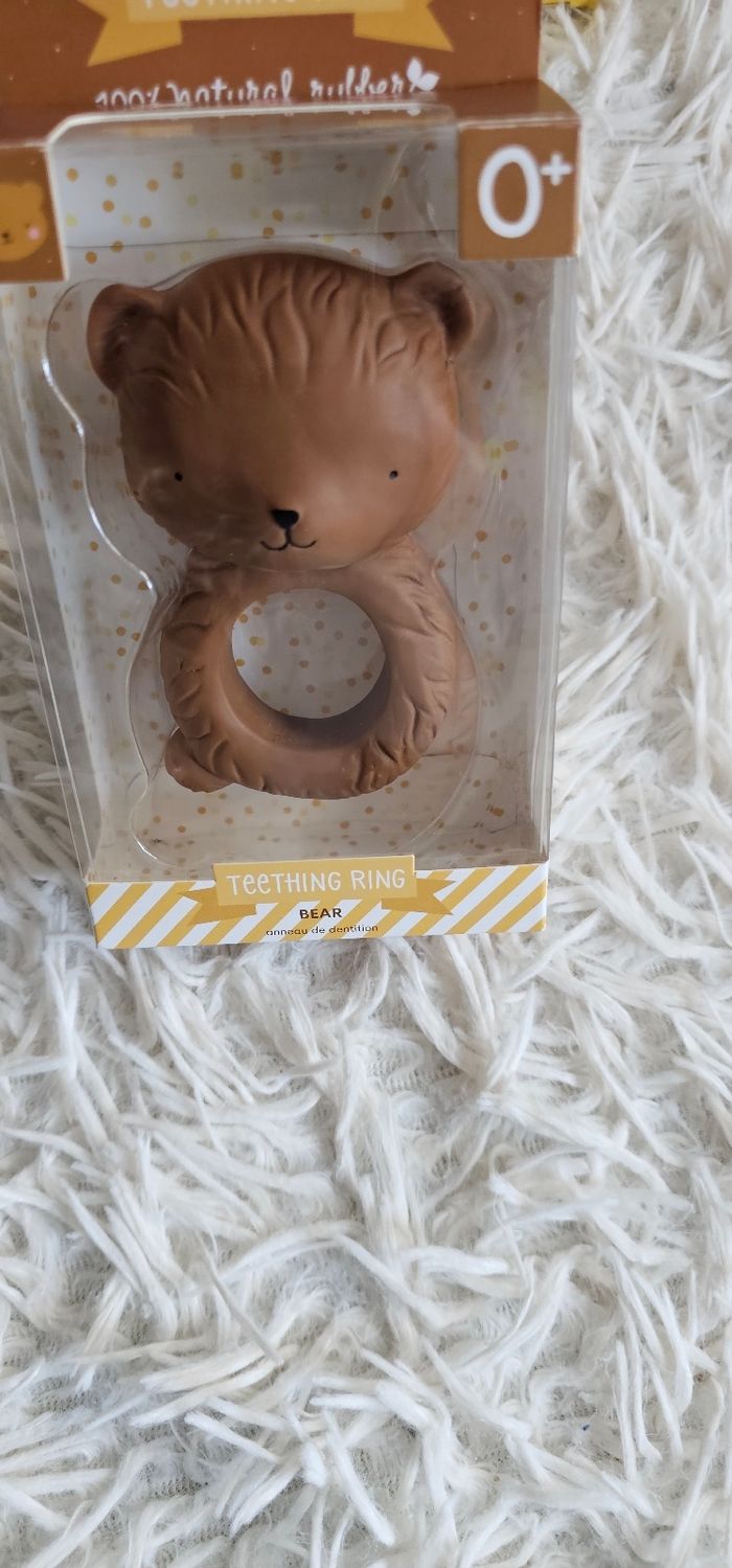 Anneau de dentition en latex ourson 🐻 - photo numéro 2