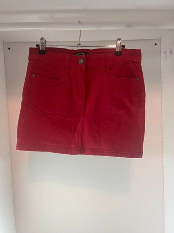 Jupe rouge foncé Basic One Taille 38