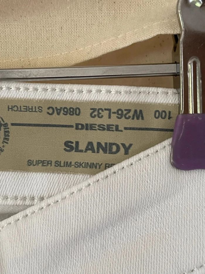 Jean blanc skinny Diesel W26-L32 - photo numéro 2