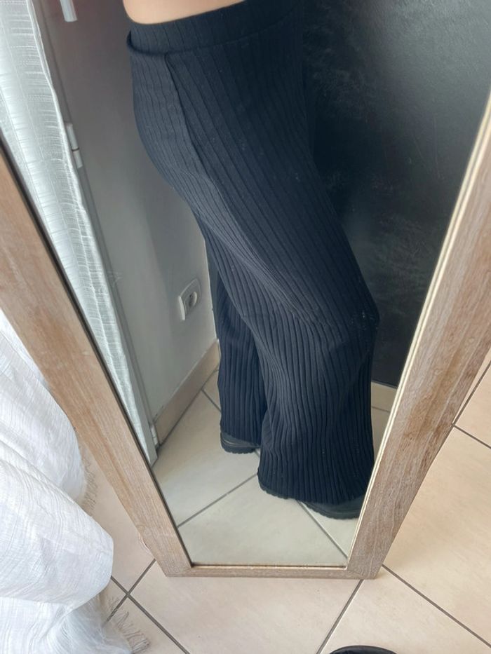 Pantalon jambe large noir - photo numéro 2