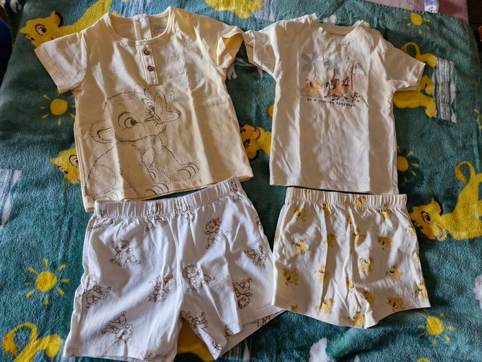 Lot pyjama roi lion