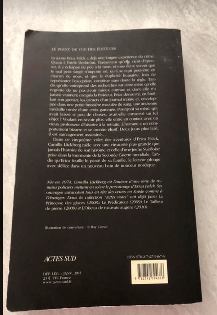 🤩 L'enfant Allemand - camilla läckberg livre passionnant - photo numéro 3