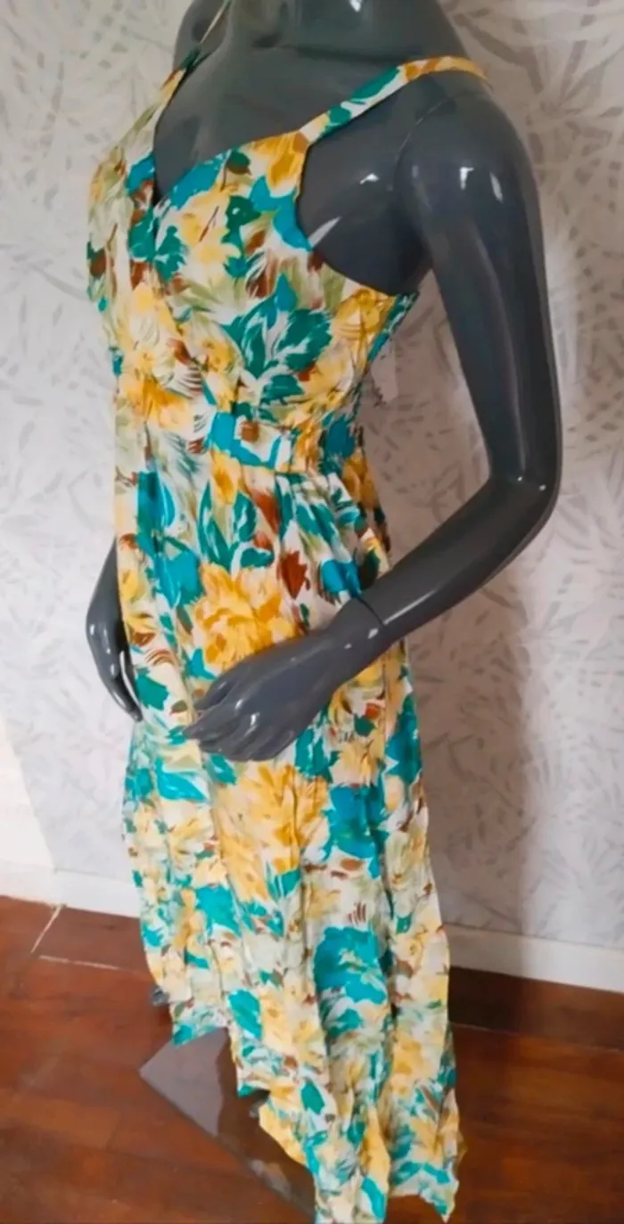 Magnifique robe longue neuve femme été taille L XL 40 42 - photo numéro 7