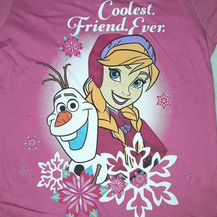 lot de 2 t-shirts 2 ans la reine des neiges disney - photo numéro 2