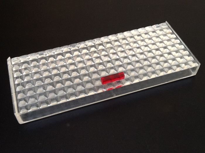 Années 1970 Coffret 12 porte-couteaux Plexiglass transparent - photo numéro 2