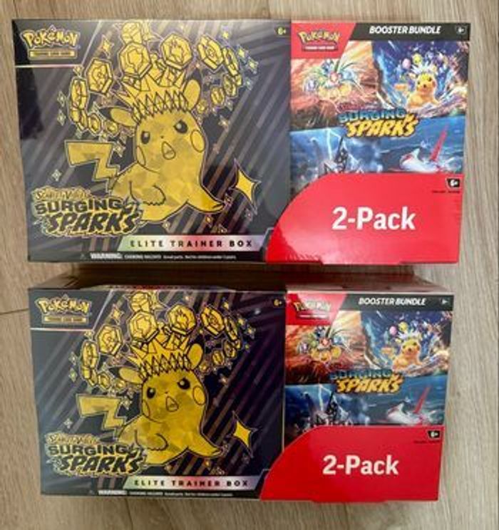 5 Pack ETB + Bundle Étincelles Déferlantes Pokémon - photo numéro 8