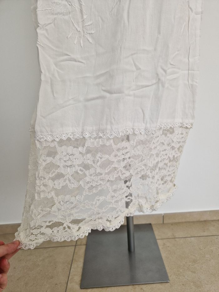 Robe blanche avec dentelle Pacifique Line - photo numéro 4