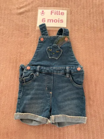 Salopette courte 6 mois
