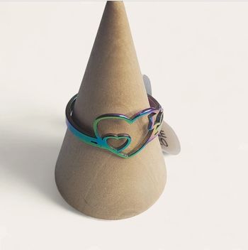 Bague cœur et étoile