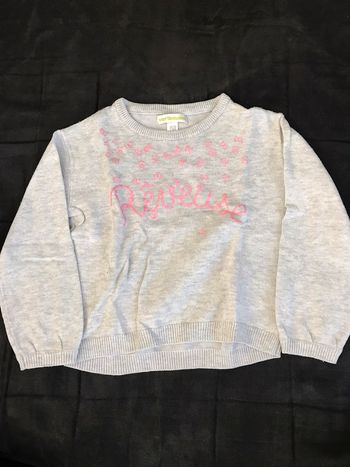 Pull gris « rêveuse »