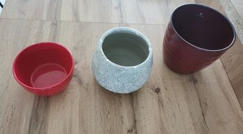 Lot de 3 pots à fleurs