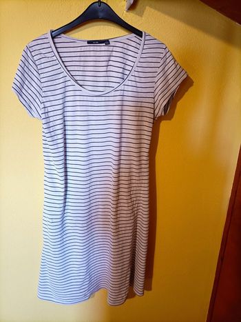 Robe t-shirt marinière Kiabi