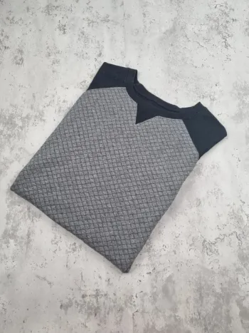 Sweat Eddie Bauer gris/noir – Taille XL Hommes