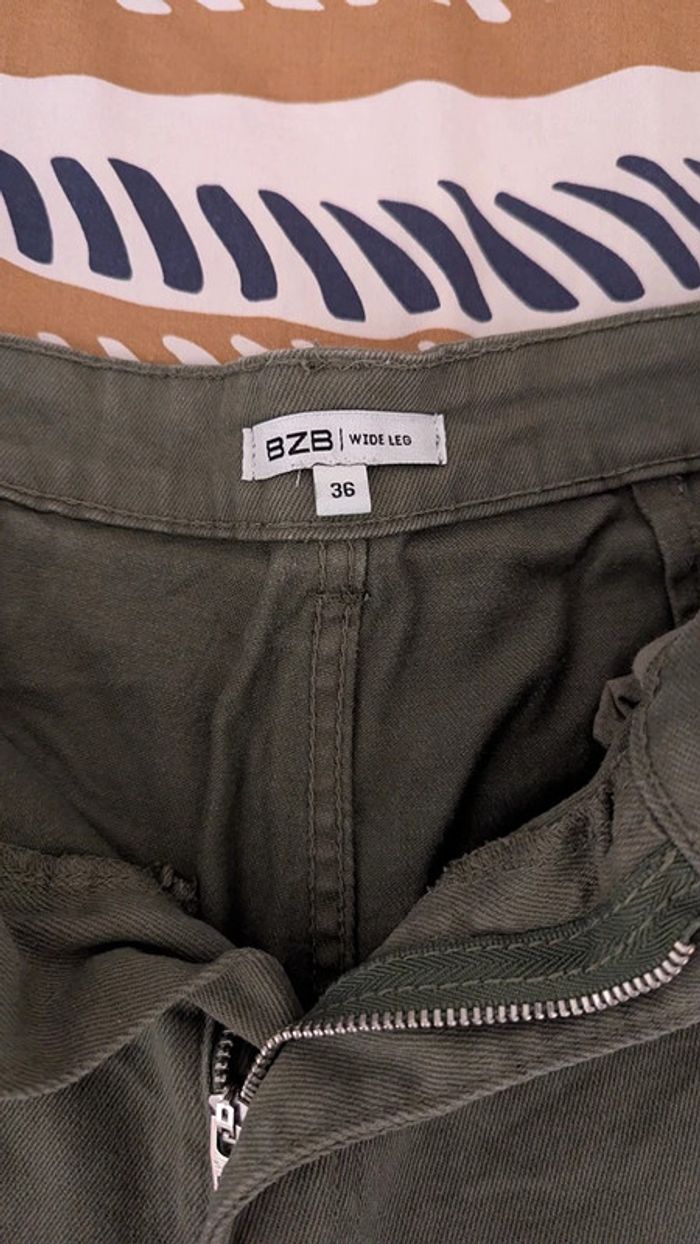 jeans droit Bizzbee kaki taille 36 - photo numéro 3