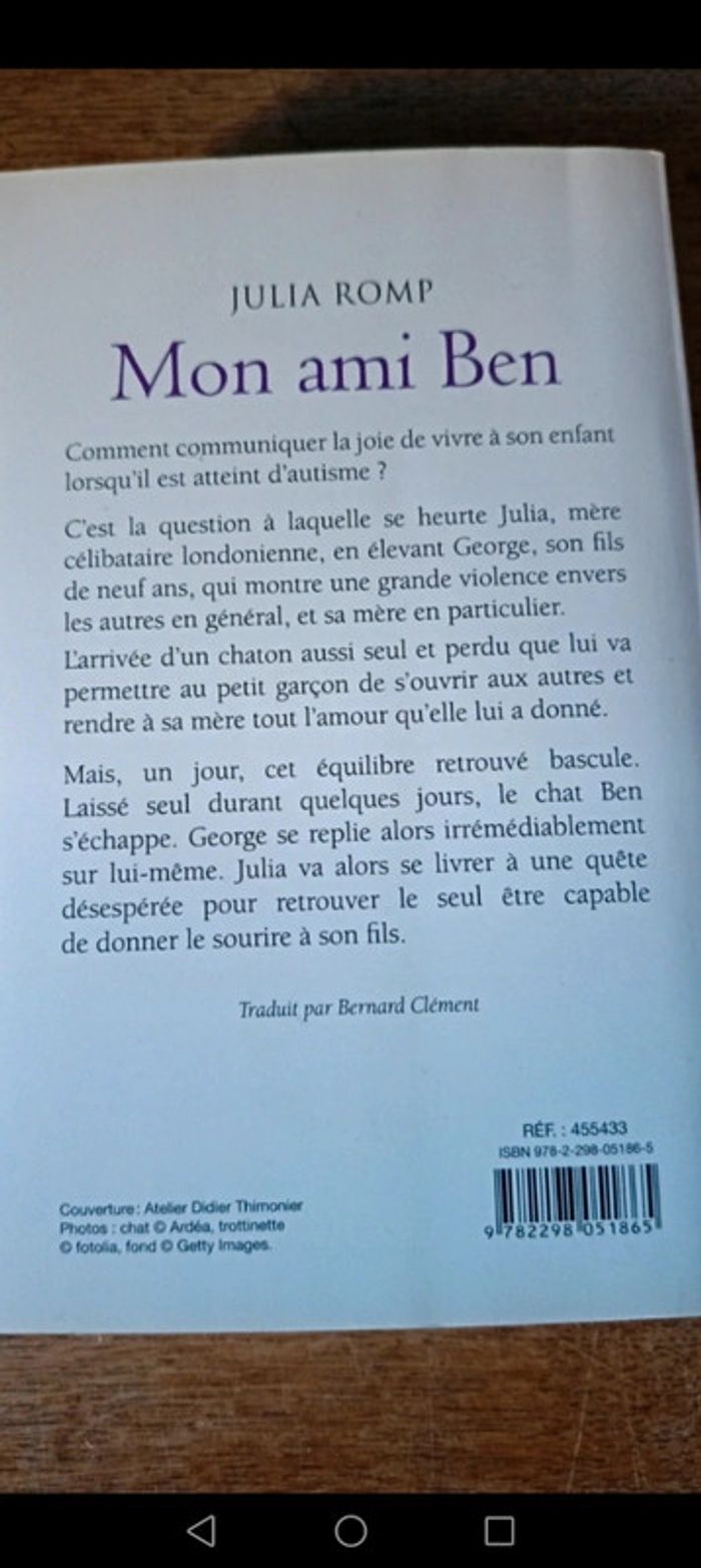 Livre mon ami ben - photo numéro 2
