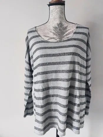 Haut Camaïeu gris et noir