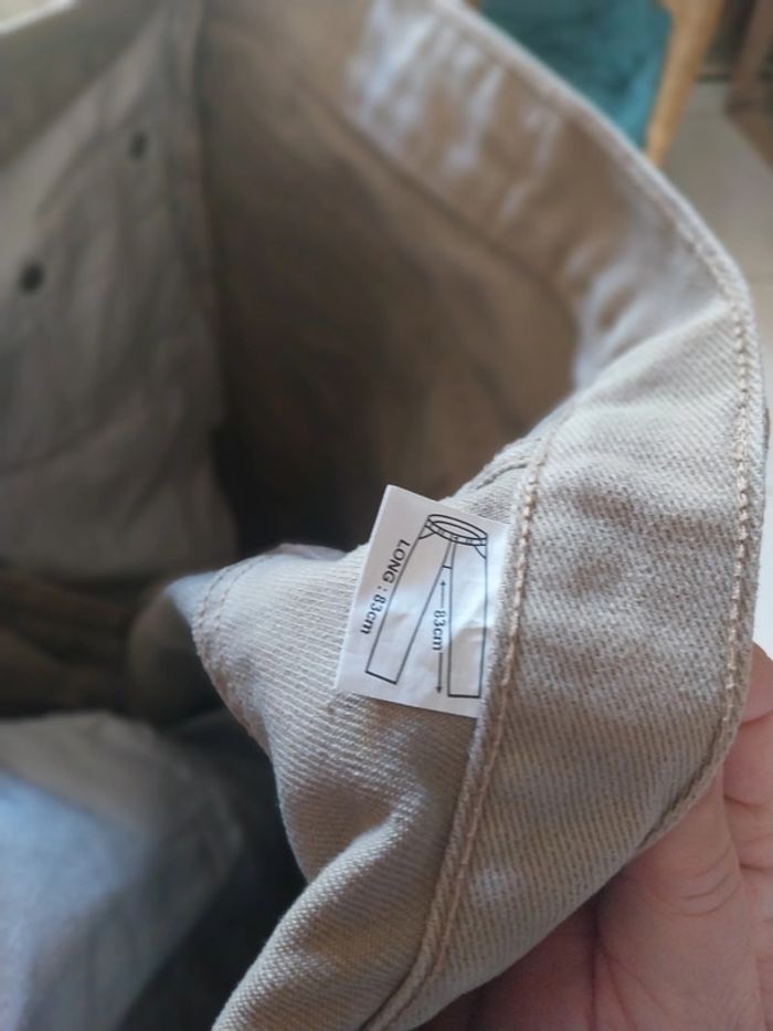 Jeans large Blue Mountain Original Jeans T42 Beige - photo numéro 4