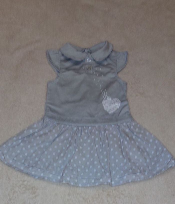 Robe manches courtes bébé fille 6 mois