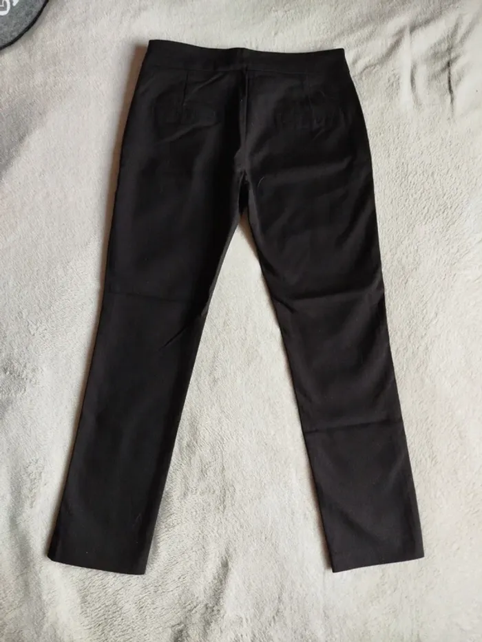 Pantalon noir style 7/8 femme Tanara taille L - photo numéro 5
