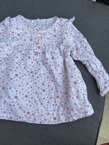 Haut floral fille