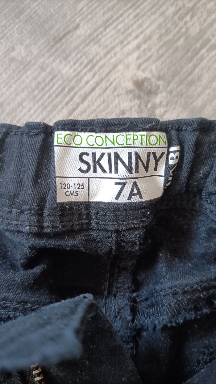 Jeans fille 7 ans skinny - photo numéro 2