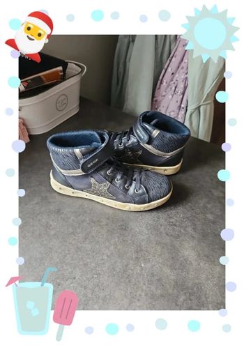 Geox chaussure bottine fille 34 bleu marine