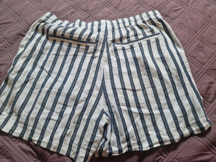 Short rayé avec des poches sur les côtés et au dos du short. - photo numéro 2