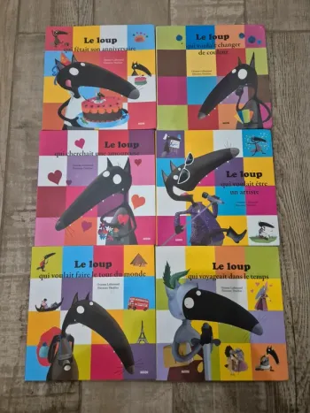 Lot de 6 livres Le loup