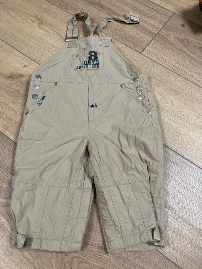 Salopette doublée polaire beige