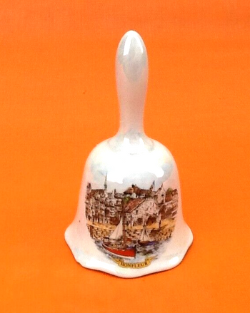 Cloche de table  Céramique effet nacre Vue Honfleur (Calvados)