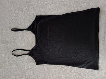 Top bretelles débardeur noir XS Kiabi (réf perso g-q56)(familleac72)