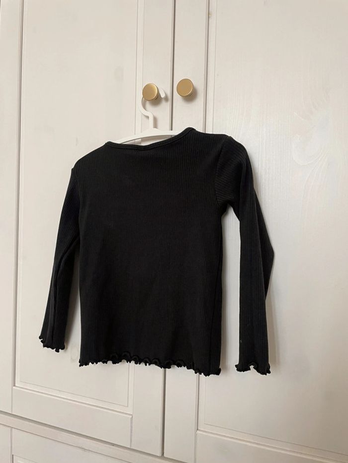 T shirt neuf tao gris côtelé 2 ans - photo numéro 2