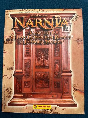 Album livre Panini complet stickers autocollants Narnia Le monde de Chapitre 1 lion sorcière