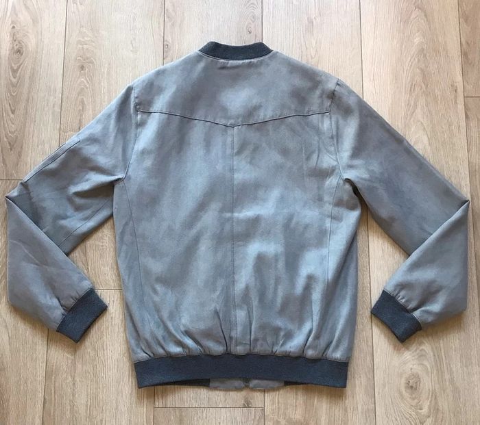 Veste / bombers effet daim gris Jules homme taille S - photo numéro 3