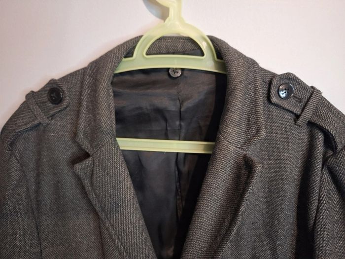 Manteau long / blazer / celio / homme gris / taille L - photo numéro 5