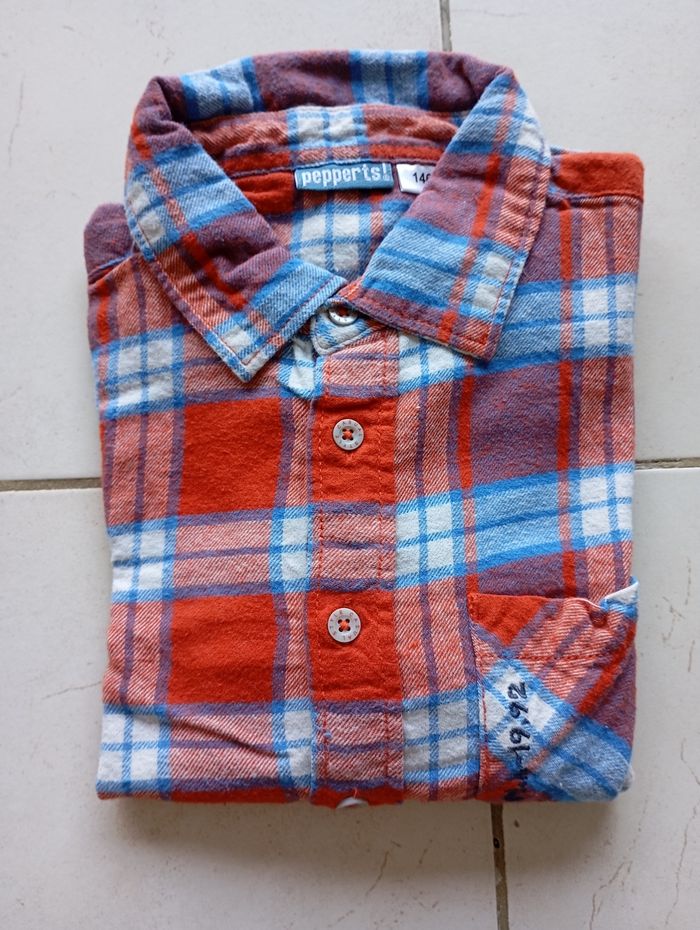 Chemise garçon chaude hiver 10-11 ans neuve