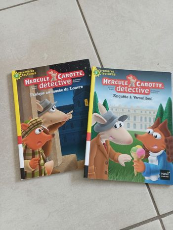 2 livres de lecture hercule dedective