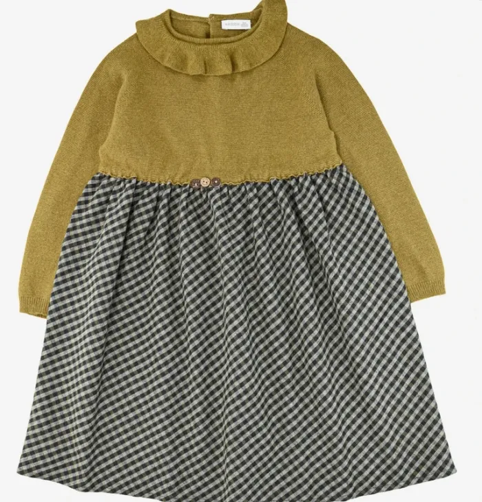 Robe à manches longues 4 ans en coton, cachemire et laine Wedoble