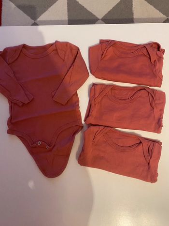 Lot de 4 body manche longue