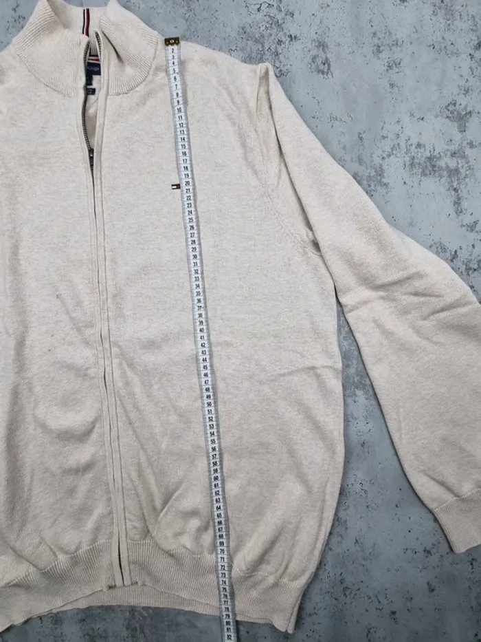 Gilet zippé beige Tommy Hilfiger – Taille XXL Homme (mesures en photos) - photo numéro 10