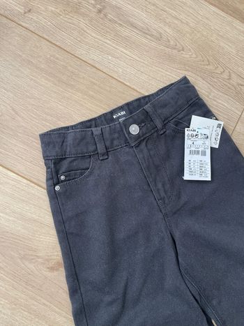 Pantalon large neuf tencel 4 ans gris anthracite