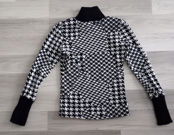 Pull hiver femme noir et blanc taille 38