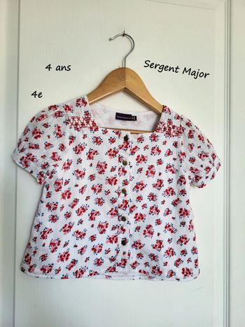 Blouse manche courte imprimé fleur 🌸 sergent major