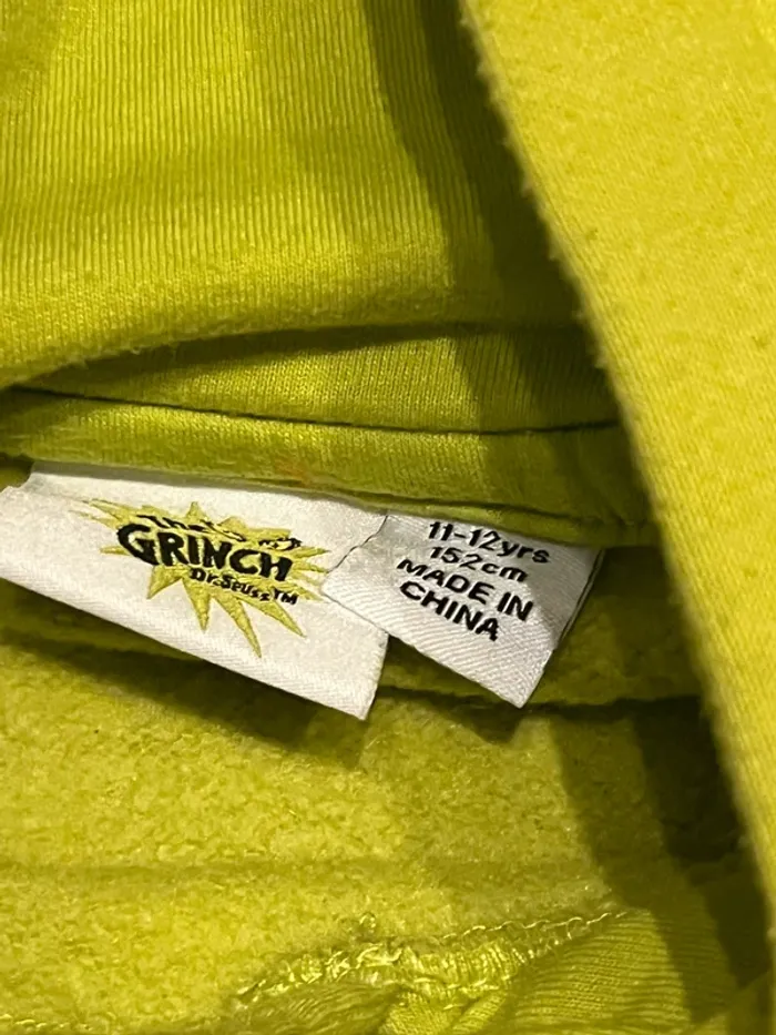 Pull à capuche Grinch 11-12 ans - photo numéro 2
