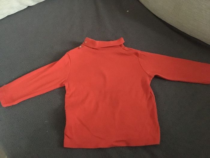 Pulls col roulé rouge garçon taille 18-24 mois - photo numéro 2