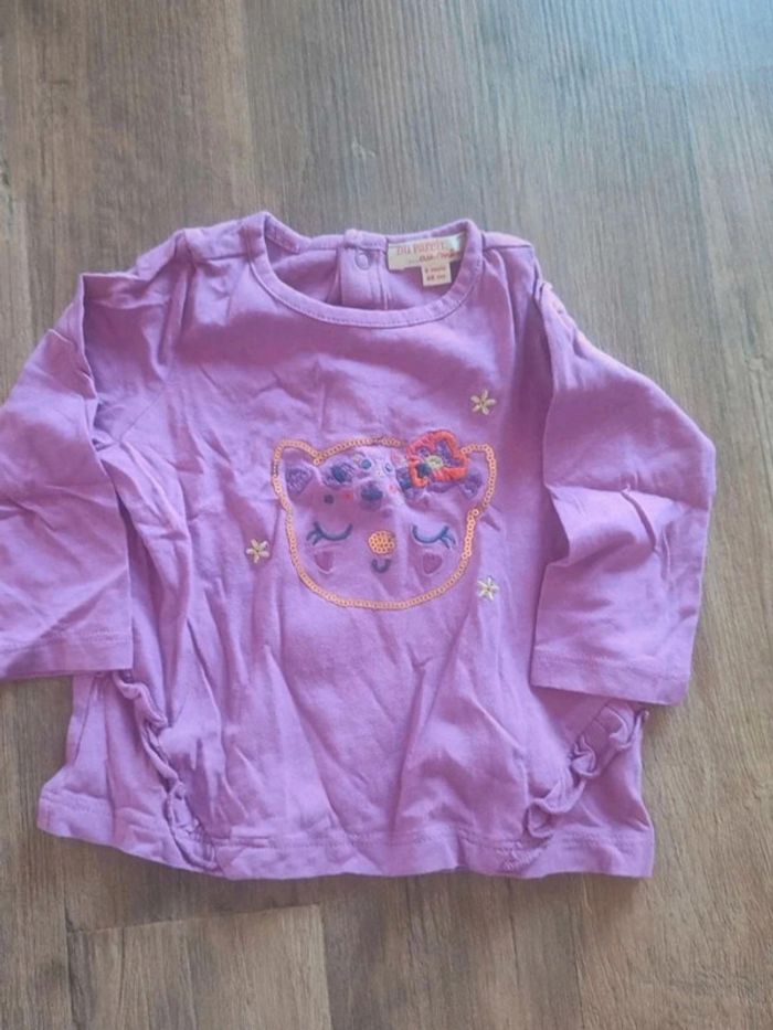 T shirt ML dpam 6 mois